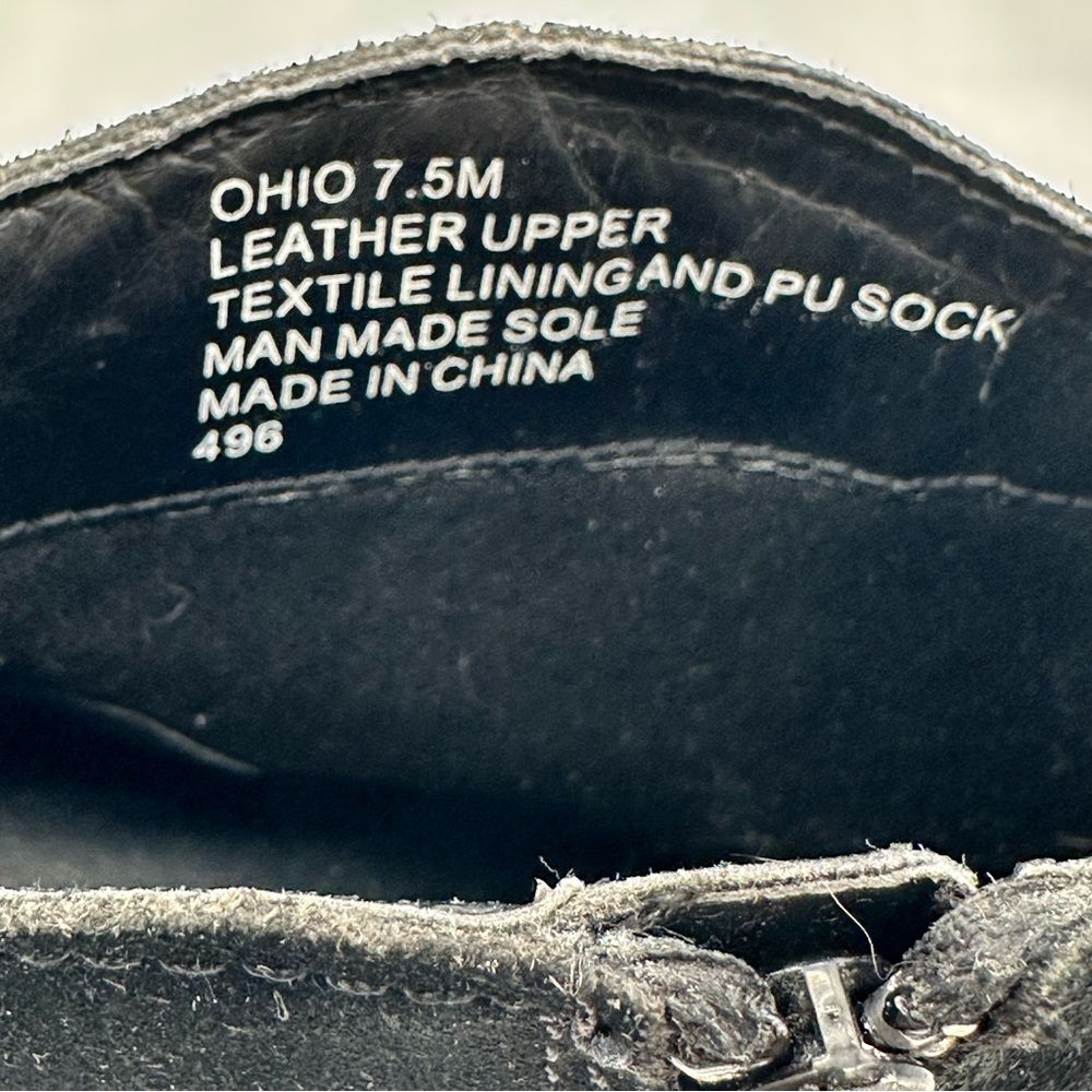 Steve Madden Ohio Black Ankle Boots with Fringe - Picture 10 of 11